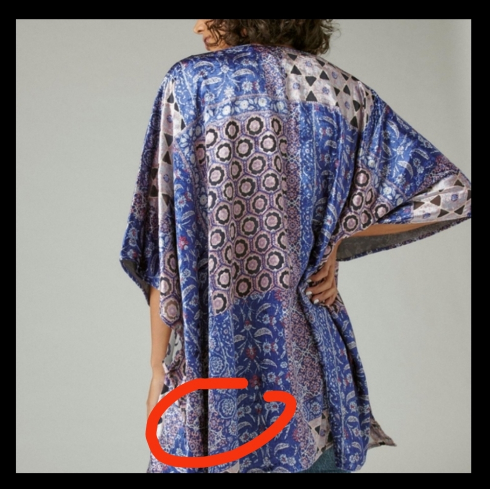 Velvet Sheer Waterfall Shrug - Picture 13 of 13